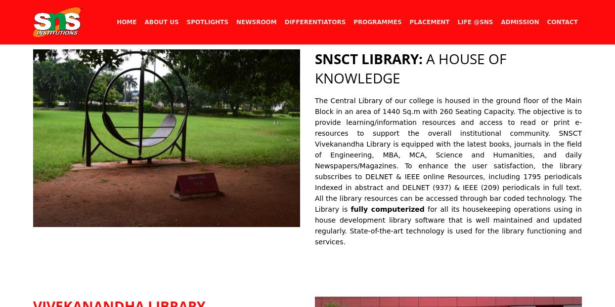 Central Library Coimbatore Best College in Coimbatore